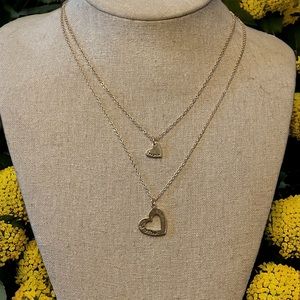 Lovisa Mother/Daughter heart pendant necklace set